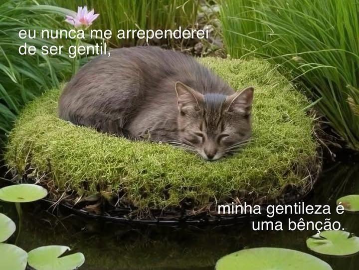 frase com um gatinho